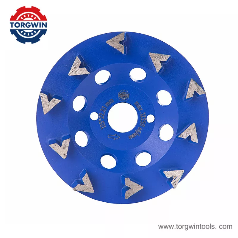 High-Frequency Welding Diamond Grinding Wheel with Arrow Shape Teeth 125mm