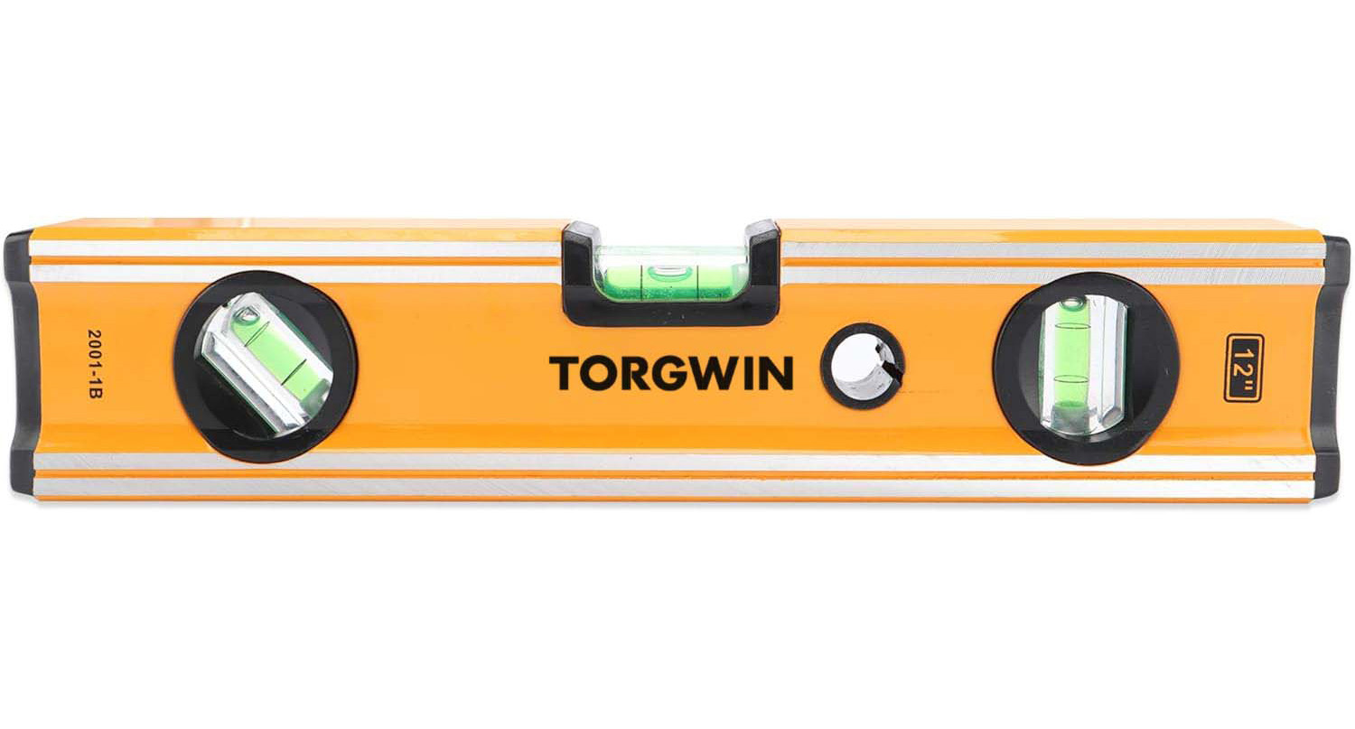 TG 12 Inch Spirit Level, Heavy Duty Aluminium Alloy Magnetic Level Tool