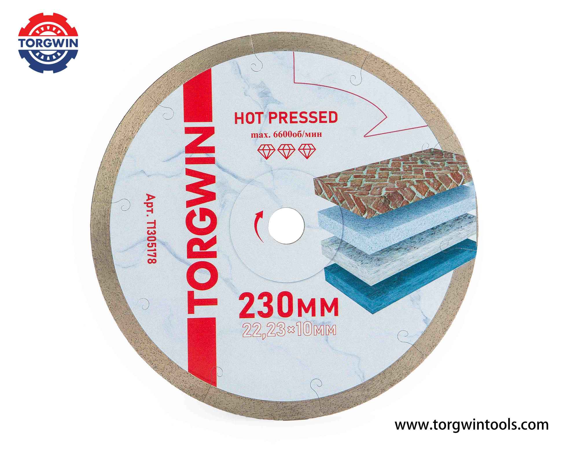 Ultra-Thin Continuous Rim Diamond Saw Blade with Flange - Pro